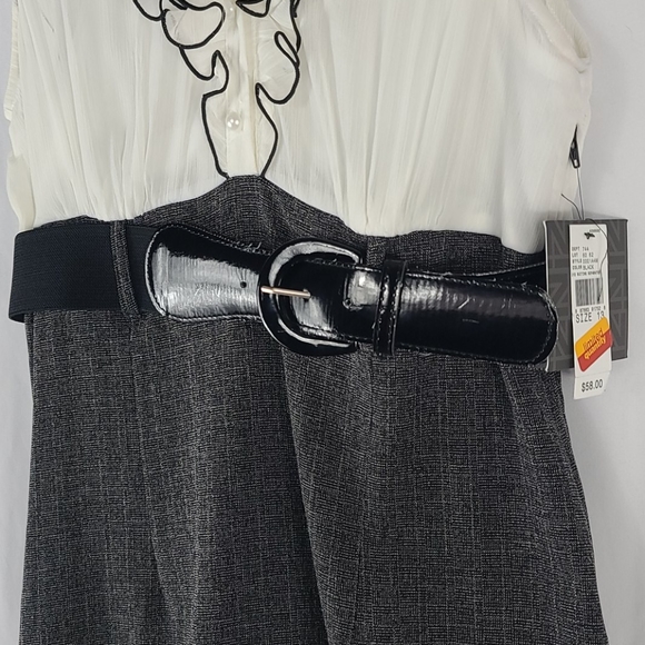 Ruffle Belted Bodycon Midi Dress - Picture 3 of 5